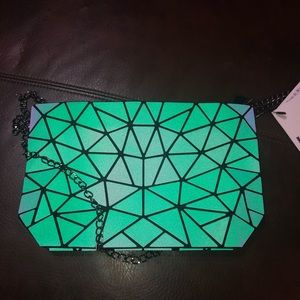 Lumikay reflective geometric cross body bag